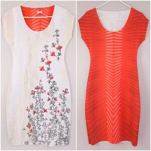 ANIMAPOP Reversible Cap Sleeve Dress LARGE Scuba Bodycon